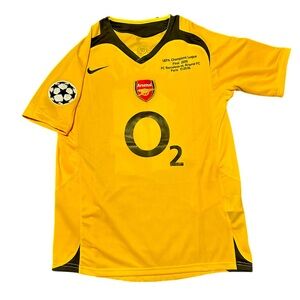 2006 retro arsenal UCL final kit. Thierry Henry soccer football jersey. NWT